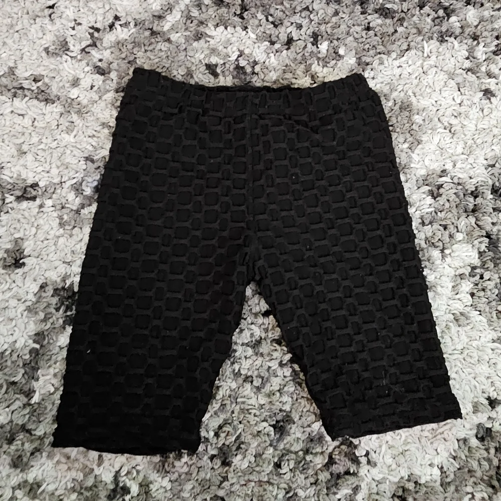Girls Black Stretch Biker Shorts Size Medium 7/8